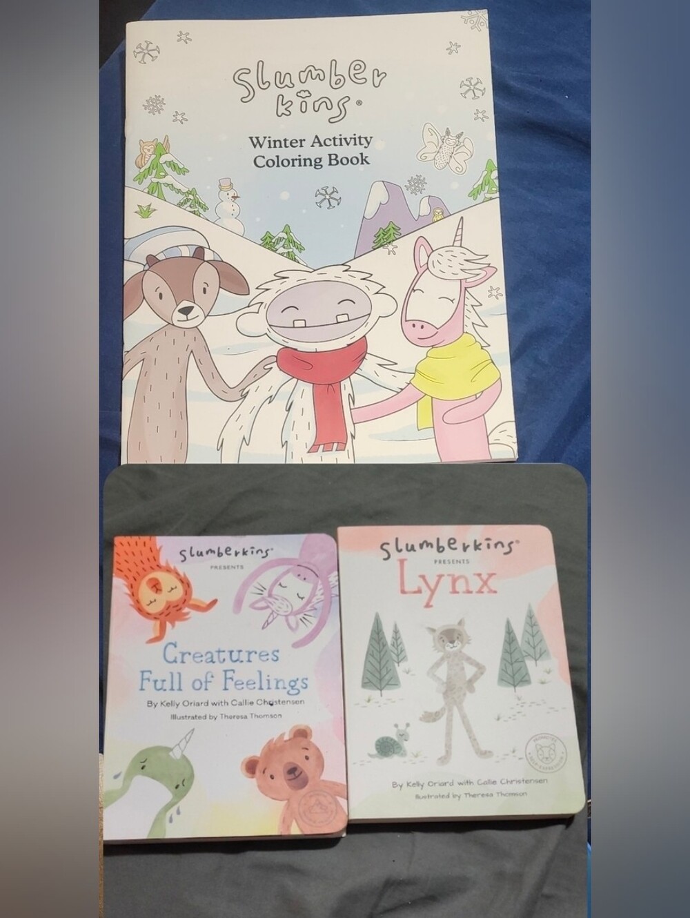 Slumberkins Board Books Set and activity book